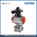 Pneumatic stainless steel ball valve with location indicator